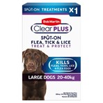 Bob Martin Clear Plus 268mg / 241.2mg Spot-On Solution for Large Dogs Fipronil 1 Pipette