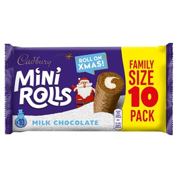 Cadbury 10 Mini Rolls Milk Chocolate