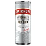 Smirnoff No. 21 Vodka and Diet Cola Ready to Drink 5% vol 250ml
