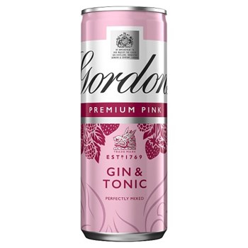 Gordon's Premium Pink Gin & Tonic 5% vol 1 x 250ml Can