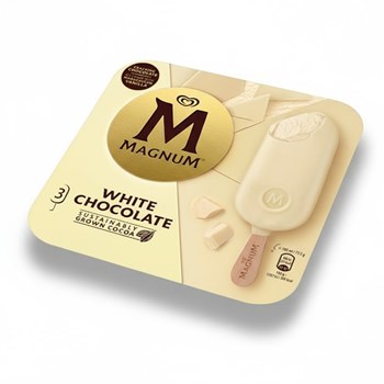 Magnum Ice Cream Sticks White Chocolate 3x 100 ml