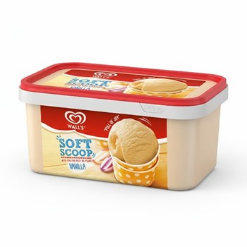 Heartbrand Wall's Soft Scoop Ice Cream Dessert Vanilla 1.8 L