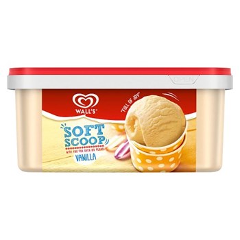 Heartbrand Wall's Soft Scoop Ice Cream Dessert Vanilla 1.8 L