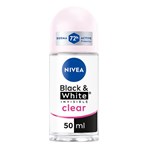 NIVEA Black & White Invisible Clear 72h Anti-perspirant Deodorant 50ML
