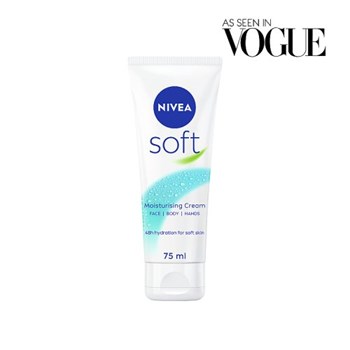 NIVEA  Soft Moisturiser Face Body & Hands 75ML