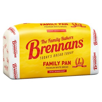 Brennans Family Pan Premium White Bread 800g