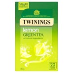 Twinings Lemon Green Tea 20 Single Tea Bags 40g