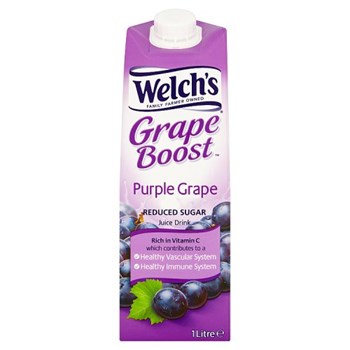 Welch's Grape Boost Purple Grape Juice Drink 1 Litre