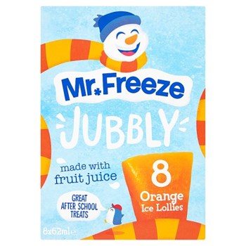 Mr. Freeze Jubbly Orange Ice Lollies 8 x 62ml
