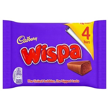 Cadbury Wispa Chocolate Bar 4 Pack 120g