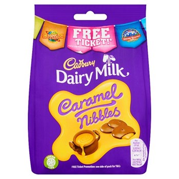 Cadbury Dairy Milk Caramel Nibbles Chocolate Bag 120g