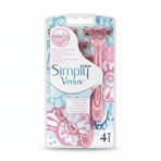 Gillette Simply Venus 3 Women's Disposable Razors, 4 Pack