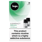 Logic Compact E-Liquid Pods Menthol Flavour 18mg 2 x 1.7ml