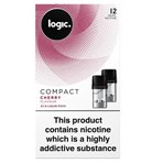 Logic Compact E-Liquid Pods Cherry Flavour 12mg 2 x 1.7ml