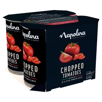 Napolina Chopped Tomatoes in a Rich Tomato Juice 4 x 400g