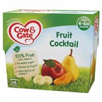 Cow & Gate Fruit Cocktail Fruit Puree Pots 4 x 100g