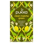 Pukka Organic Clean Matcha Green 20 Green Tea Sachets 30g