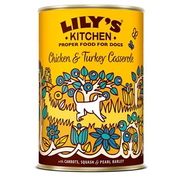 Lily's Kitchen Chicken & Turkey Casserole Adult Wet Dog Food 400g