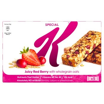 Kellogg's Special K Juicy Red Berry Cereal Bars 5 x 27g (135g)