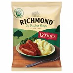 Richmond 12 Thick Frozen Pork Sausages 544g
