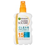 Garnier Ambre Solaire Clear Protect Transparent Sun Cream Protection Spray SPF15 200ml