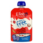 Ella's Kitchen Organic Dairy Free Rice Pudding with Bananas + Strawberries Baby Pouch 7+ Mths 80g