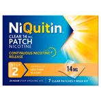 NiQuitin Clear Patch Step 2 14mg, 7 Patches Stop Smoking Aid
