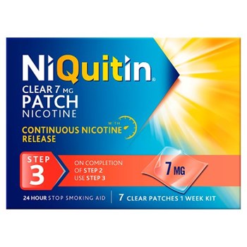 NiQuitin Clear Patch Step 3 7mg, 7 Patches Stop Smoking Aid