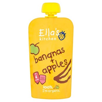 Ella's Kitchen Organic Bananas and Apples Baby Pouch 4+ Months 120g