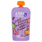Ella's Kitchen Organic Sweet Potatoes, Pumpkin, Apples and Blueberries Baby Pouch 4+ Months 120g