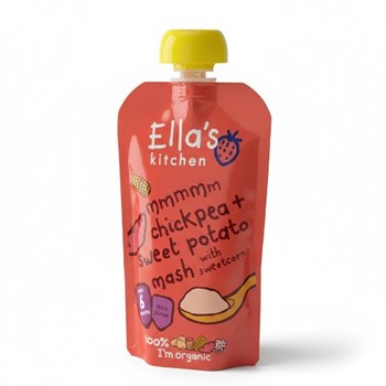 Ella's Kitchen Organic Chickpea and Sweet Potato Baby Pouch 6+ Months 120g