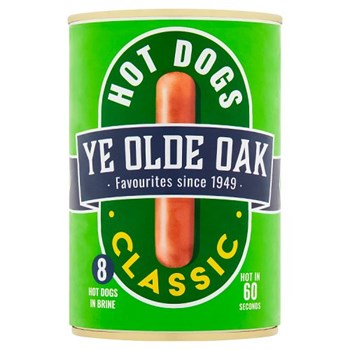 Ye Olde Oak 8 Classic Hot Dogs in Brine 400g