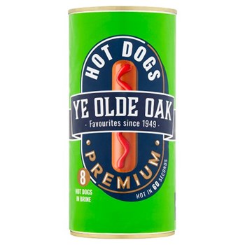 Ye Olde Oak 8 Premium Hot Dogs in Brine 560g