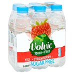 Volvic Touch of Fruit Sugar Free Strawberry Natural Flavoured Water 6 x 500ml