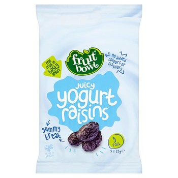 Fruit Bowl Juicy Yogurt Raisins 5 x 25g