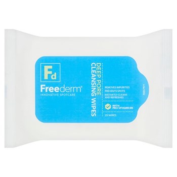 Freederm Deep Pore Cleansing Wipes with Pro-Vitamin B5 25 Wipes