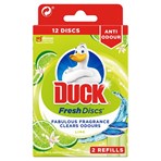Duck Toilet Cleaner Fresh Discs Duo Refills Lime 72ml
