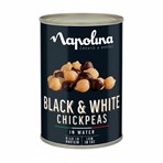 Napolina Black & White Chickpeas in Water 400g