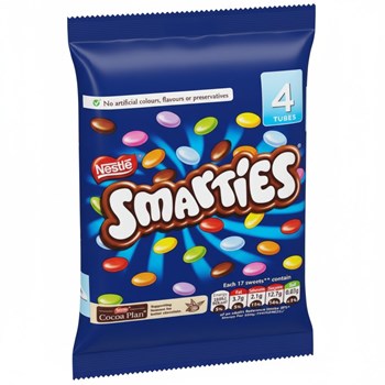 Smarties Milk Chocolate Tube Multipack 38g 4 pack