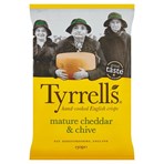 Tyrrells Mature Cheddar & Chive Sharing Crisps 150g