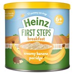 Heinz First Steps Breakfast Creamy Banana Porridge 6+ Months 240g