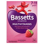 Bassetts Vitamins Multivitamins Raspberry Flavour One A Day 7-11 Years 30 Soft & Chewies
