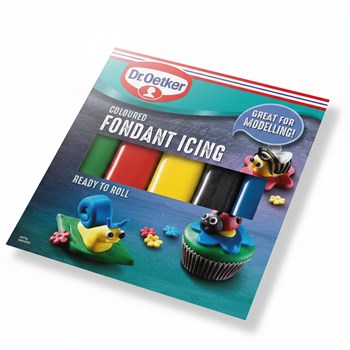 Dr. Oetker Ready to Roll Coloured Fondant icing 5 x 100g (500g)