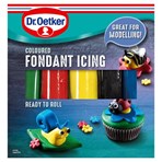 Dr. Oetker Ready to Roll Coloured Fondant icing 5 x 100g (500g)