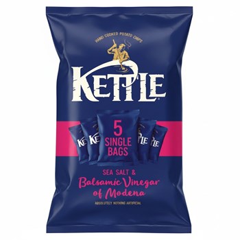 KETTLE® Chips Sea Salt & Balsamic Vinegar of Modena Multipack 5 x 30g (150g)