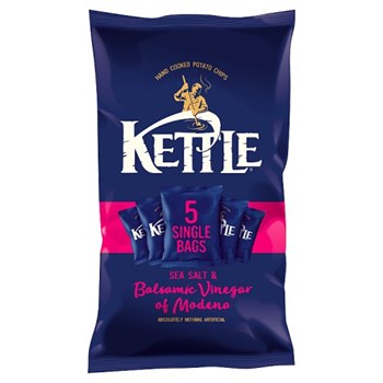 KETTLE® Chips Sea Salt & Balsamic Vinegar of Modena Multipack 5 x 30g (150g)