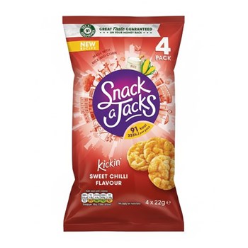 Snack a Jacks Sweet Chilli Multipack Rice Cakes 4x22g