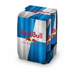 Red Bull Energy Drink Sugar Free 250ml (4 Pack)