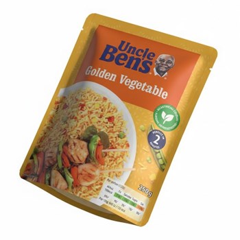 Uncle Bens Golden Vegetable Microwave Rice 250g