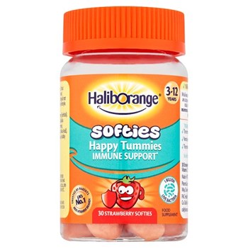 Haliborange Softies Happy Tummies Immune Support 30 Strawberry Softies 3-12 Years